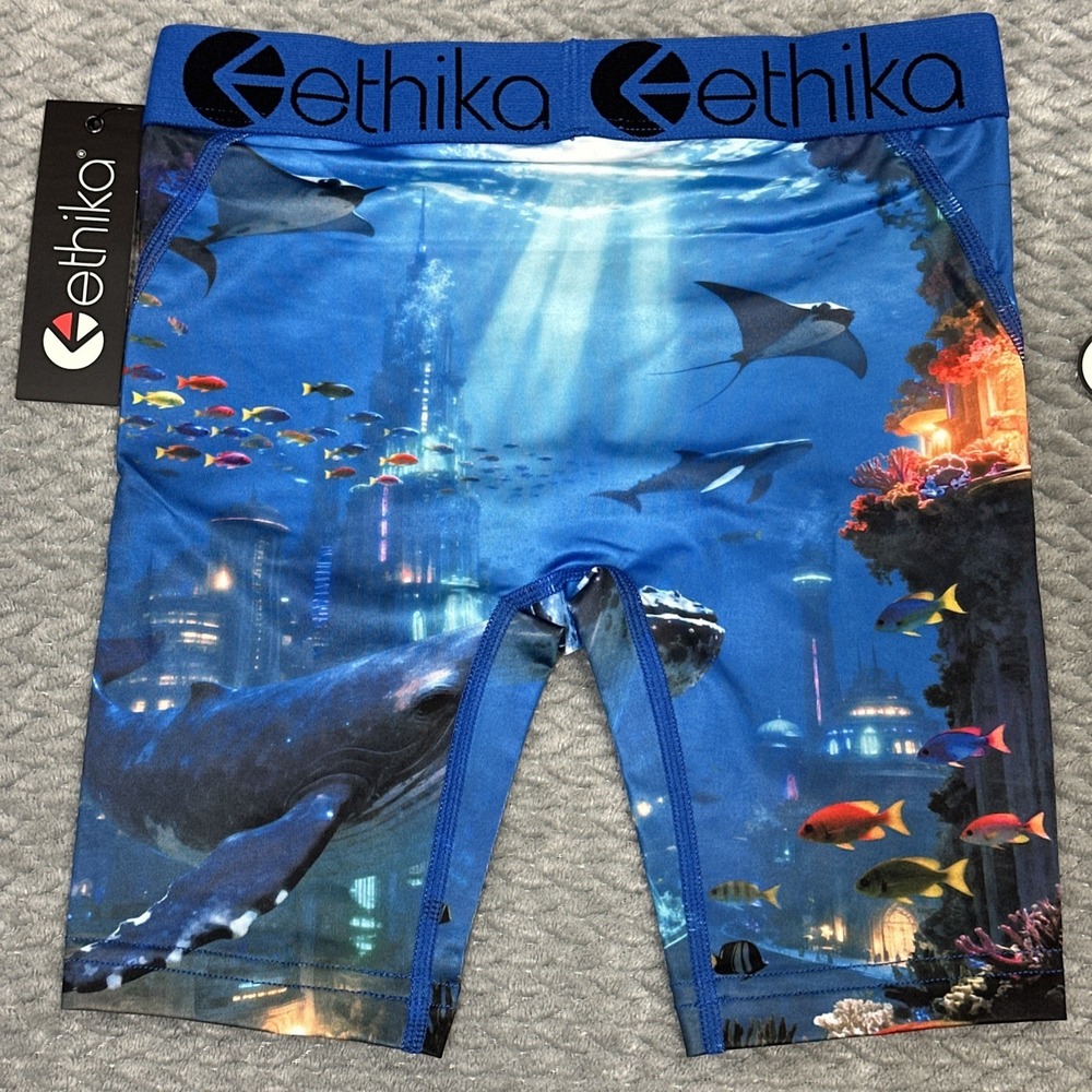 Ethika Boys M 8-10 Medium Colorful Underwear Kids Knit Fitted Youth Boxers New - Picture 4 of 8